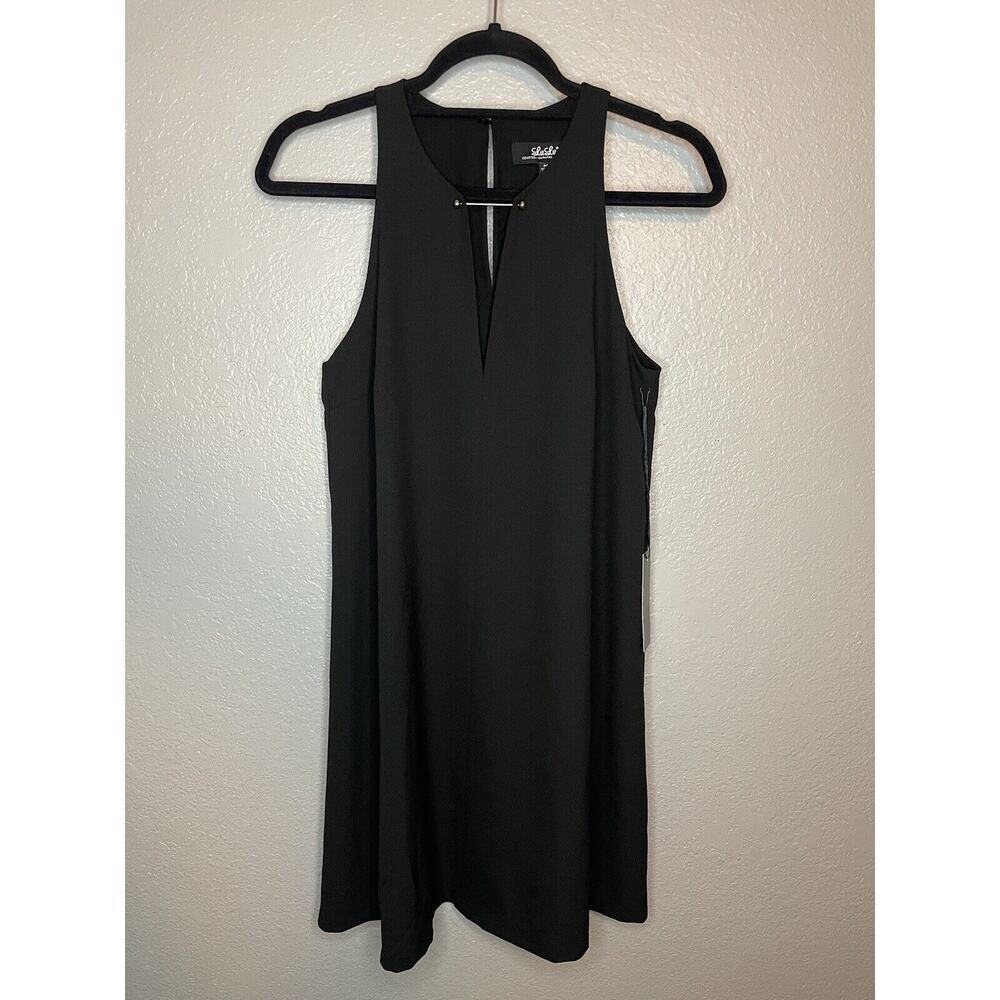 LuLus Coveted Curated Collected Simple Black Dress‎ Sheath Shift Sleeveless Sz M